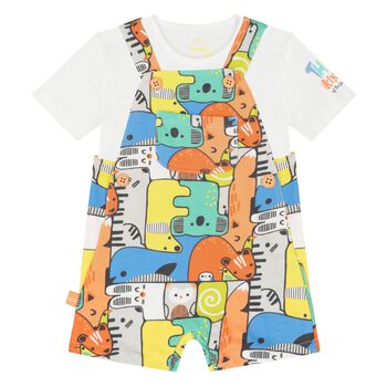 Baby Boys Multicoloured Dungaree Set