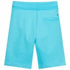 Boys Blue Logo Shorts, 1, hi-res