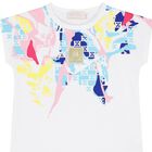 Girls White Logo T-Shirt, 1, hi-res