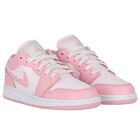 Girls White & Pink Air Jordan 1 Low Trainers, 9, hi-res