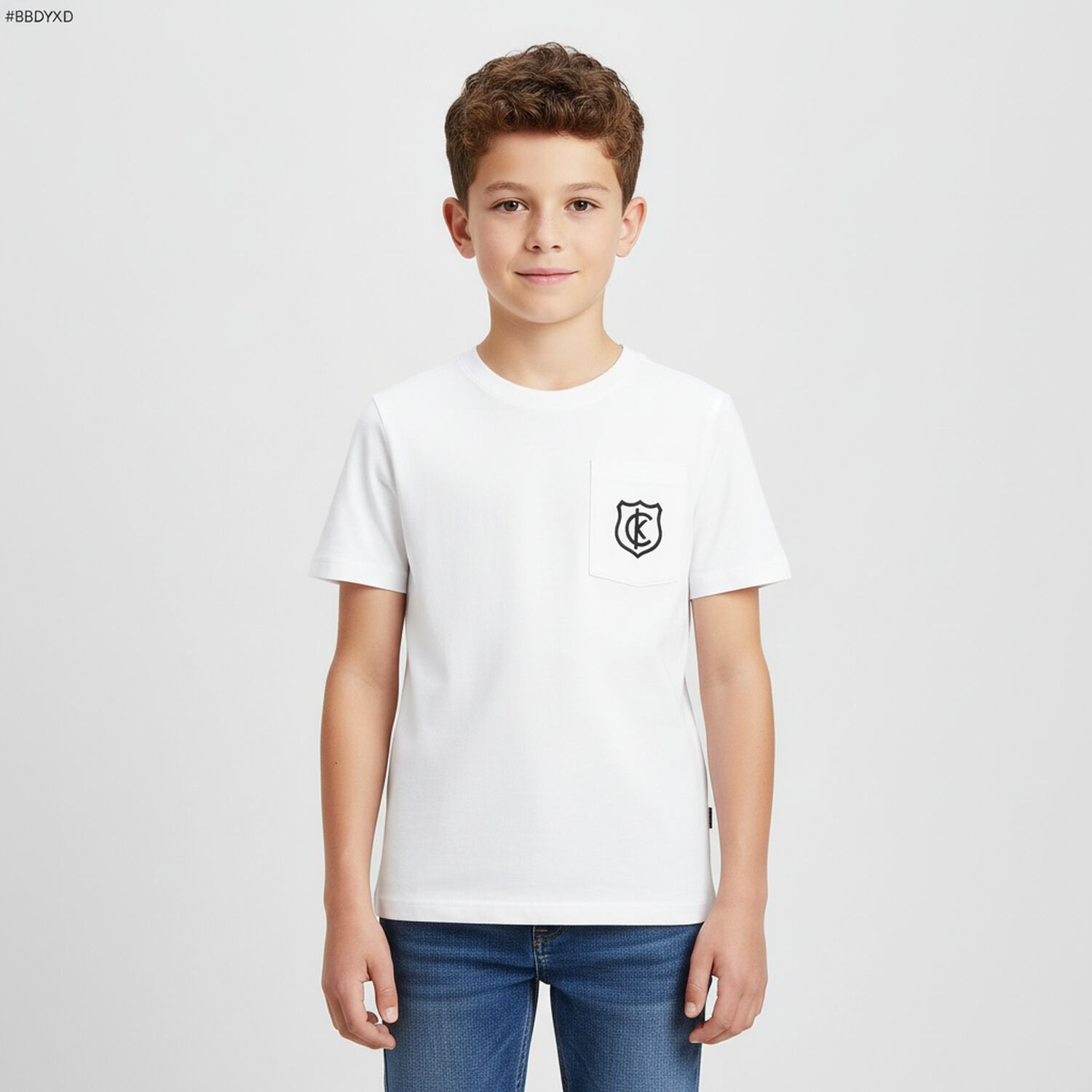 Boys White Logo T-Shirt, 1, hi-res image number null