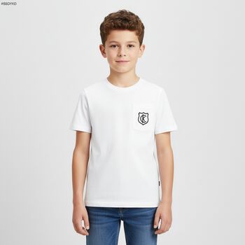 Boys White Logo T-Shirt