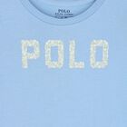 Girls Blue Logo T-Shirt, 1, hi-res