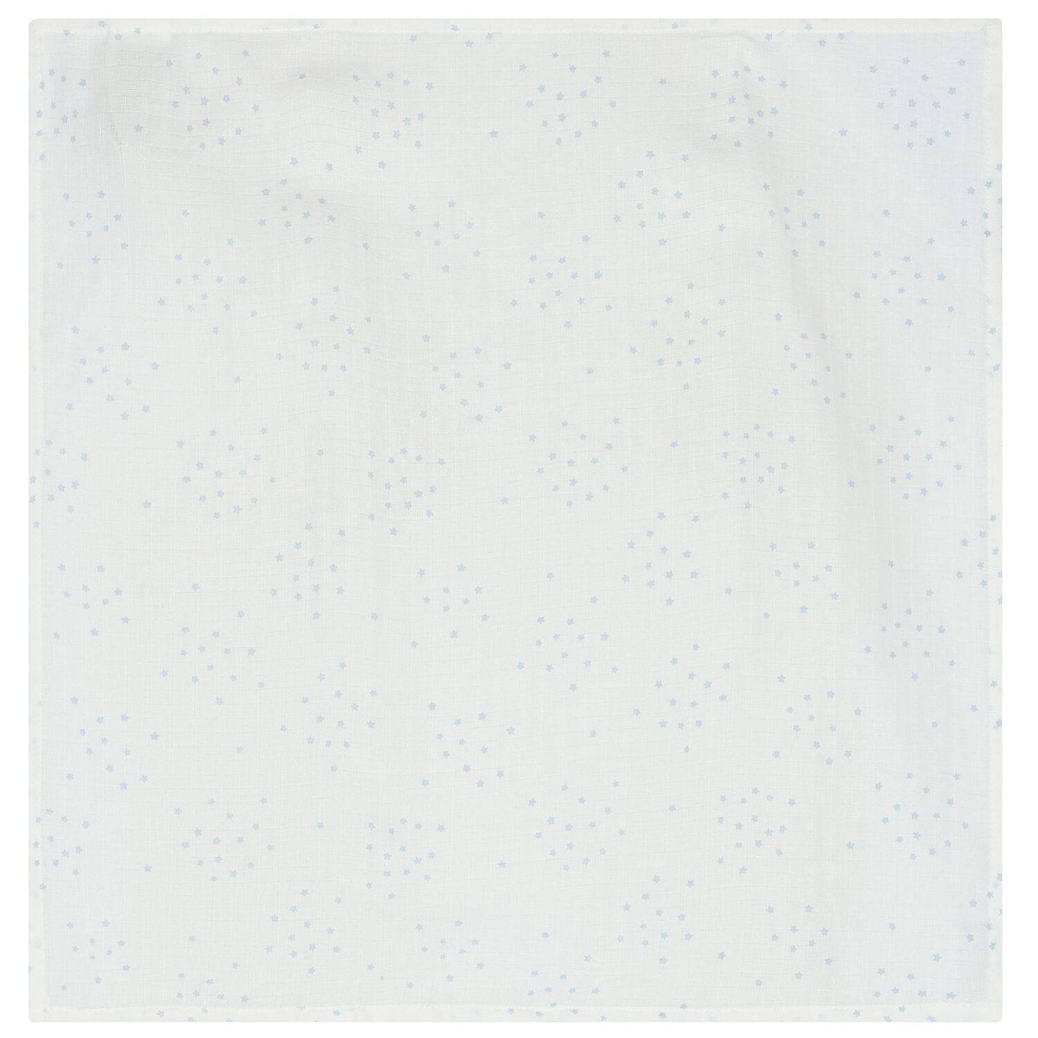Baby Boys White & Blue Muslins (3-Pack), 3, hi-res