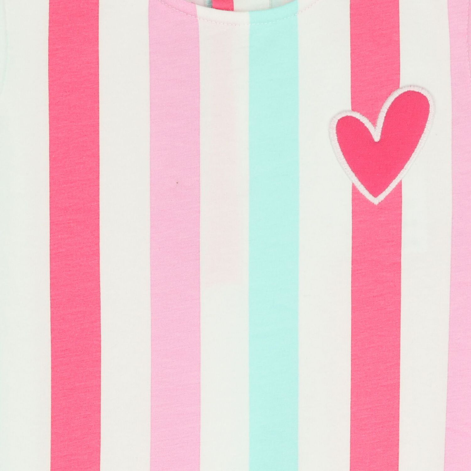 Girls Multi-Coloured Striped Dress, 1, hi-res