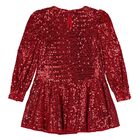 Girls Red Sequin Dress, 2, hi-res