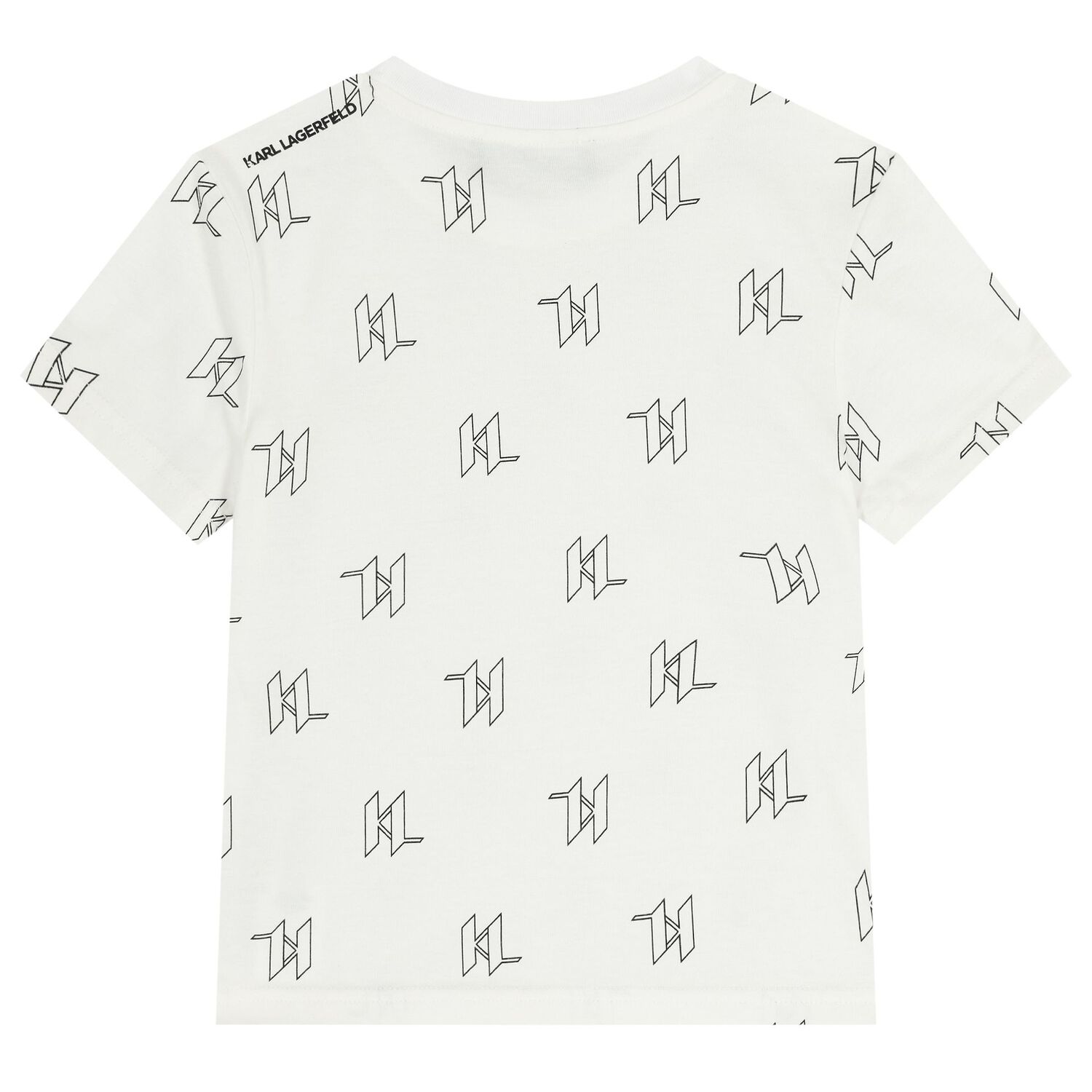Boys Mini Me White Logo T-Shirt, 1, hi-res