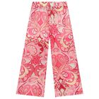 Girls Pink Abstract Trousers, 1, hi-res