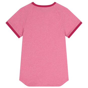 Girls Mini Me Pink Logo Dress 