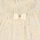 Baby Girls Beige Heart Sparkles Tulle Myrtisa Dress, 1, hi-res