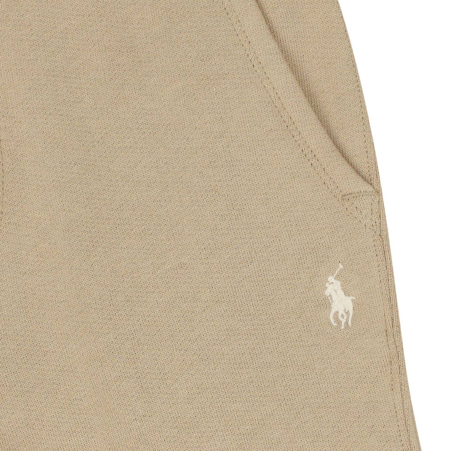 Boys Beige Logo Joggers, 1, hi-res
