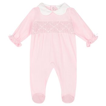Baby Girls Pink Babygrow