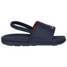 Boys Navy Blue Polo Bear Sliders, 1, hi-res