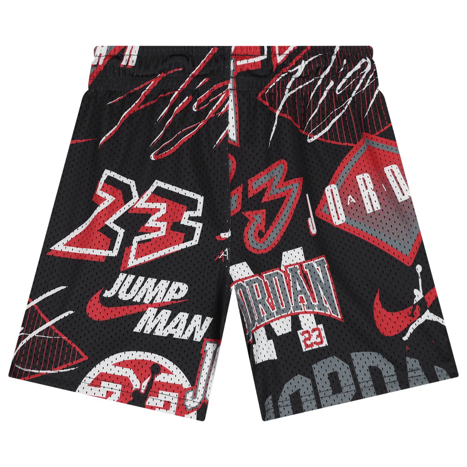 Boys Black Jordan Logo Shorts, 1, hi-res