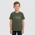 Boys Green Logo T-Shirt, 4, hi-res