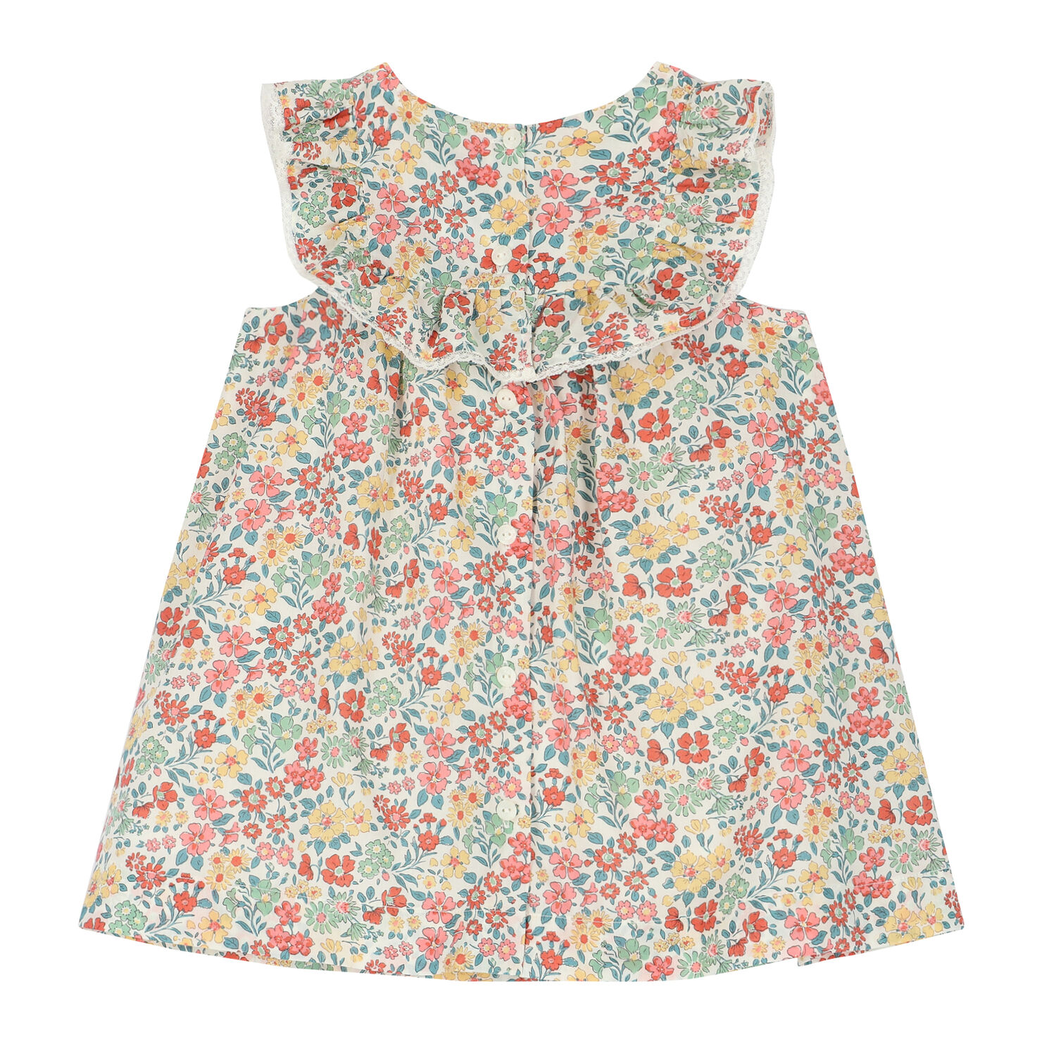 Younger Girls Multi-Color Floral Dress, 1, hi-res image number null