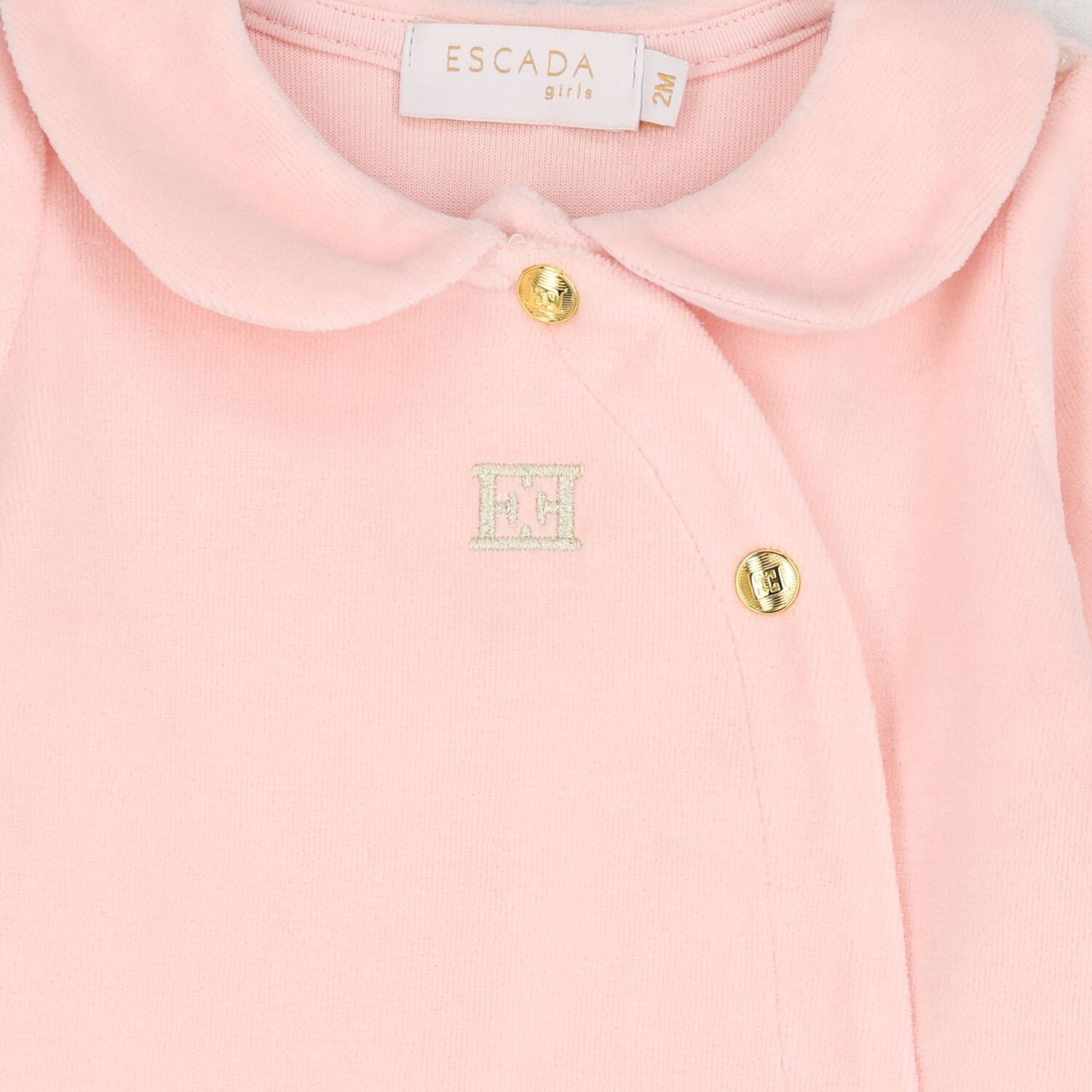 Baby Girls Pink Logo Babygrow, 2, hi-res