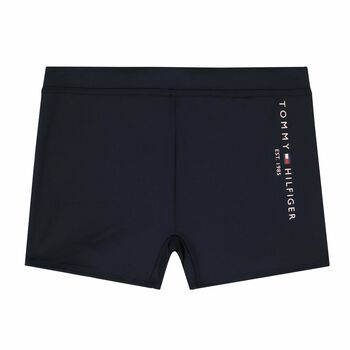 Boys Navy Logo Boxer Shorts