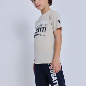 Boys Navy Blue Logo Shorts