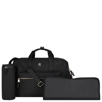 Black Logo Baby Changing Bag