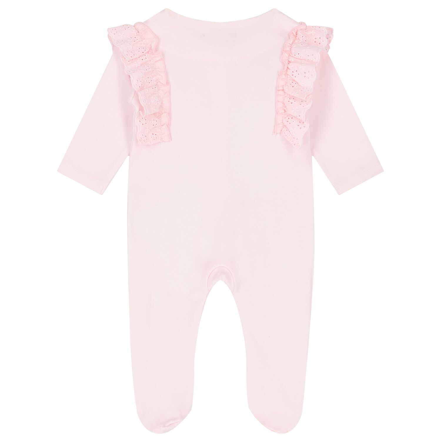 Girls Pink Embellished Babygrow, 2, hi-res image number null