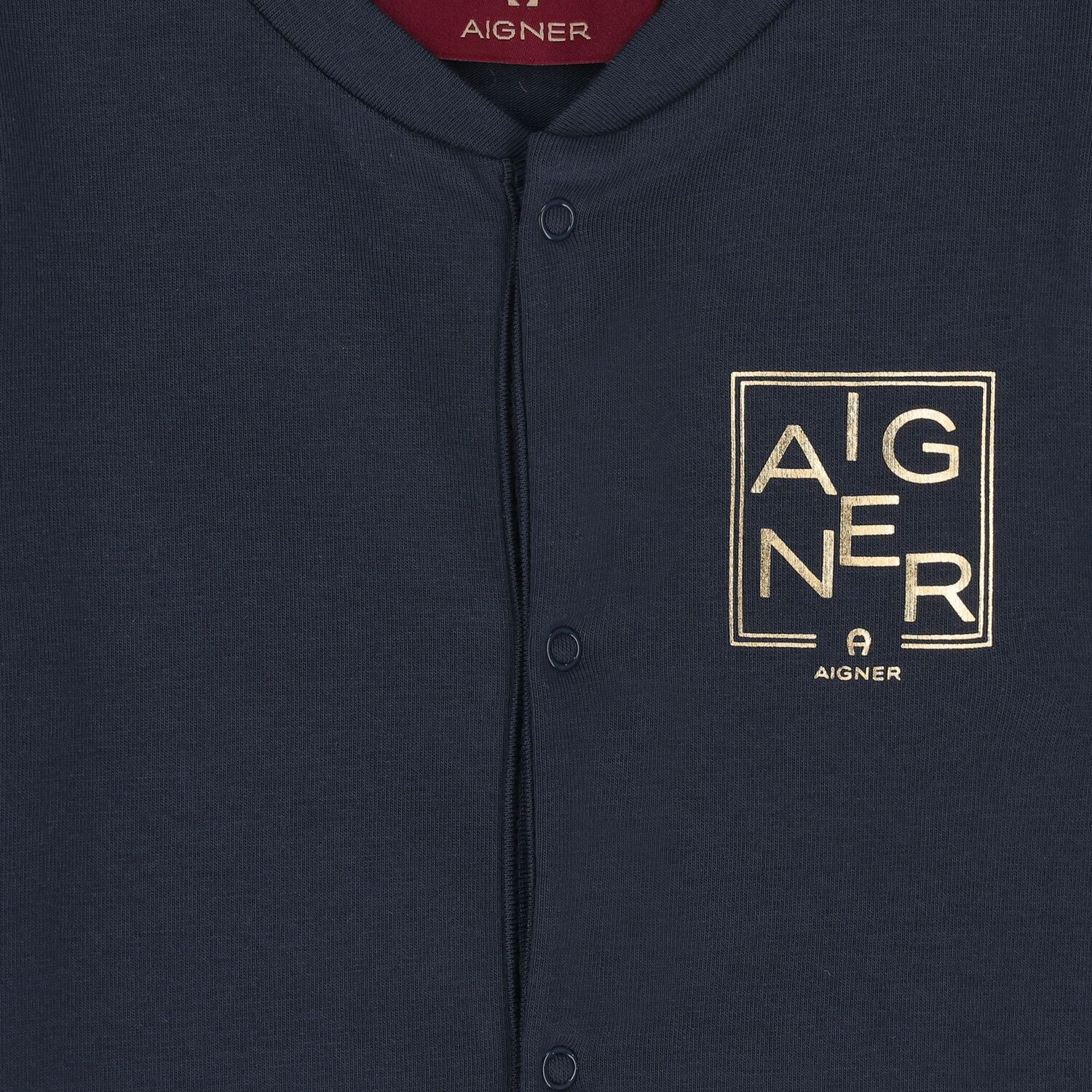 Baby Boys Navy Blue Logo Babygrow, 2, hi-res