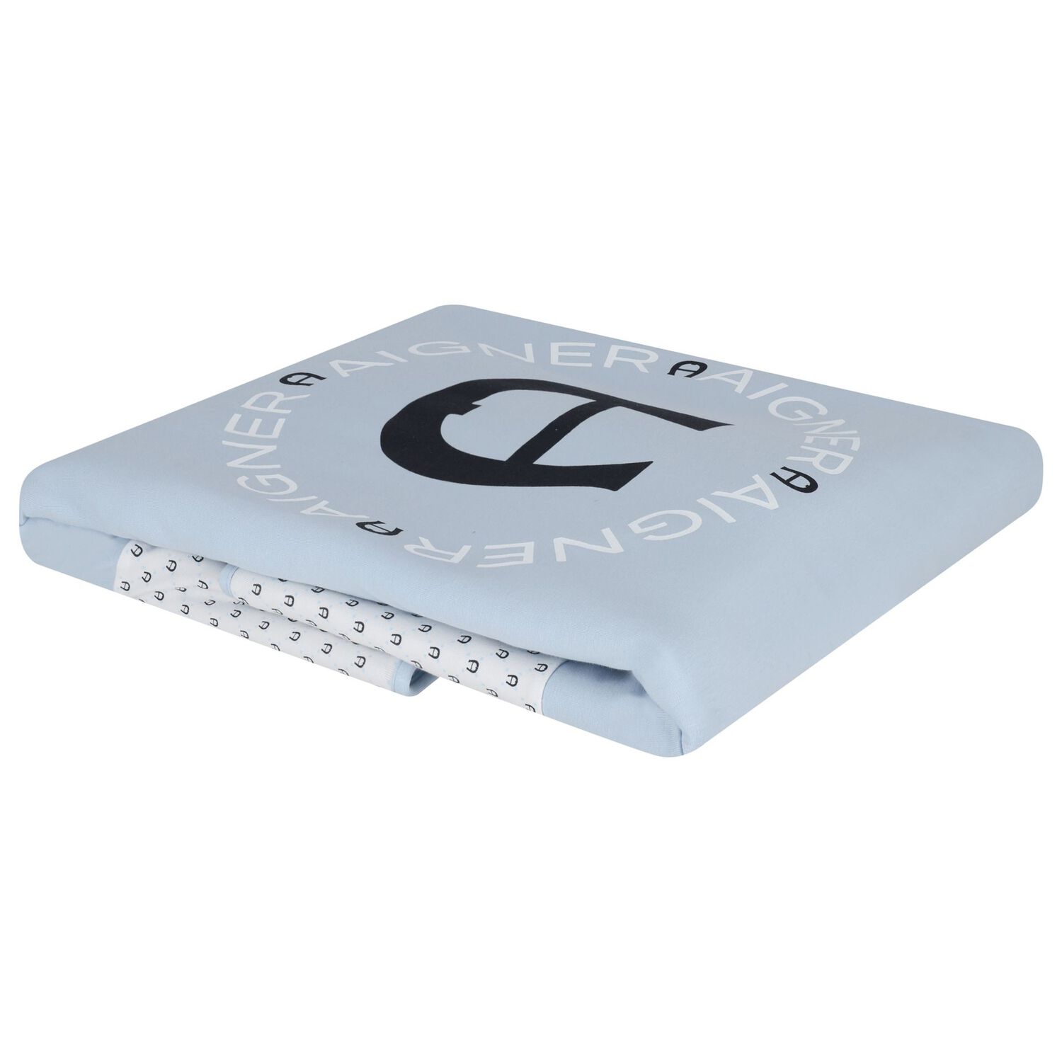 Baby Boys Blue Logo Blanket, 2, hi-res