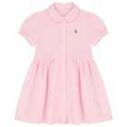 Baby Girls Pink Logo Polo Dress Set, 1, hi-res