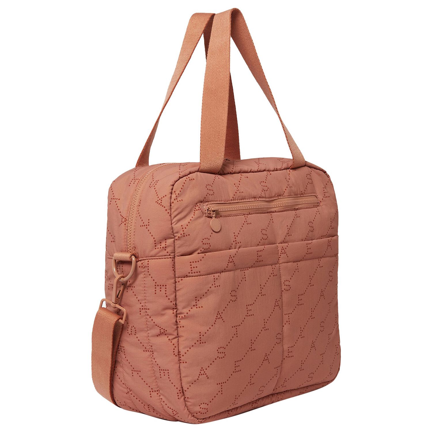 Beige Logo Baby Changing Bag, 1, hi-res