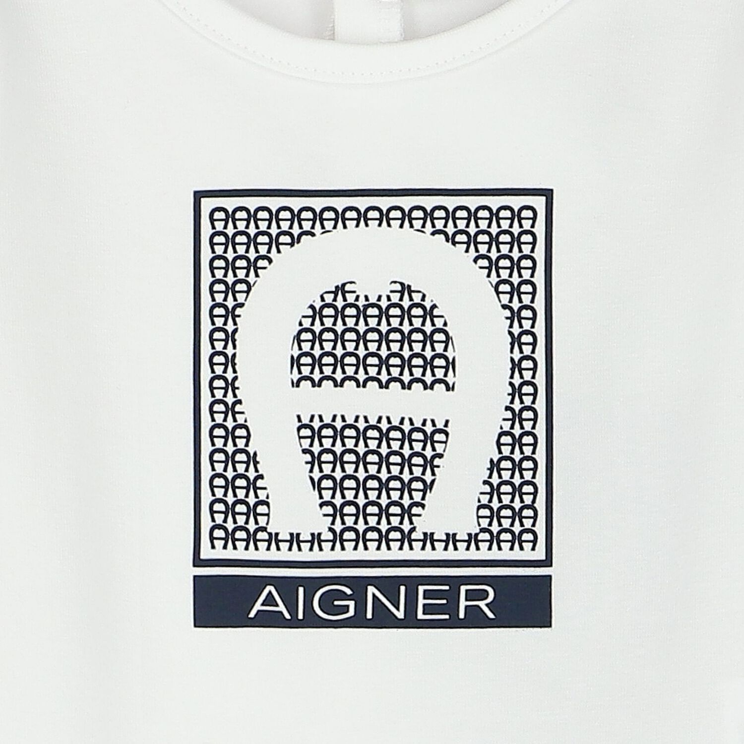 Baby Boys White Logo Babygrow, 1, hi-res image number null