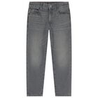 Boys Grey Denim Jeans, 1, hi-res