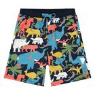 Boys Blue Logo Shorts Set, 1, hi-res