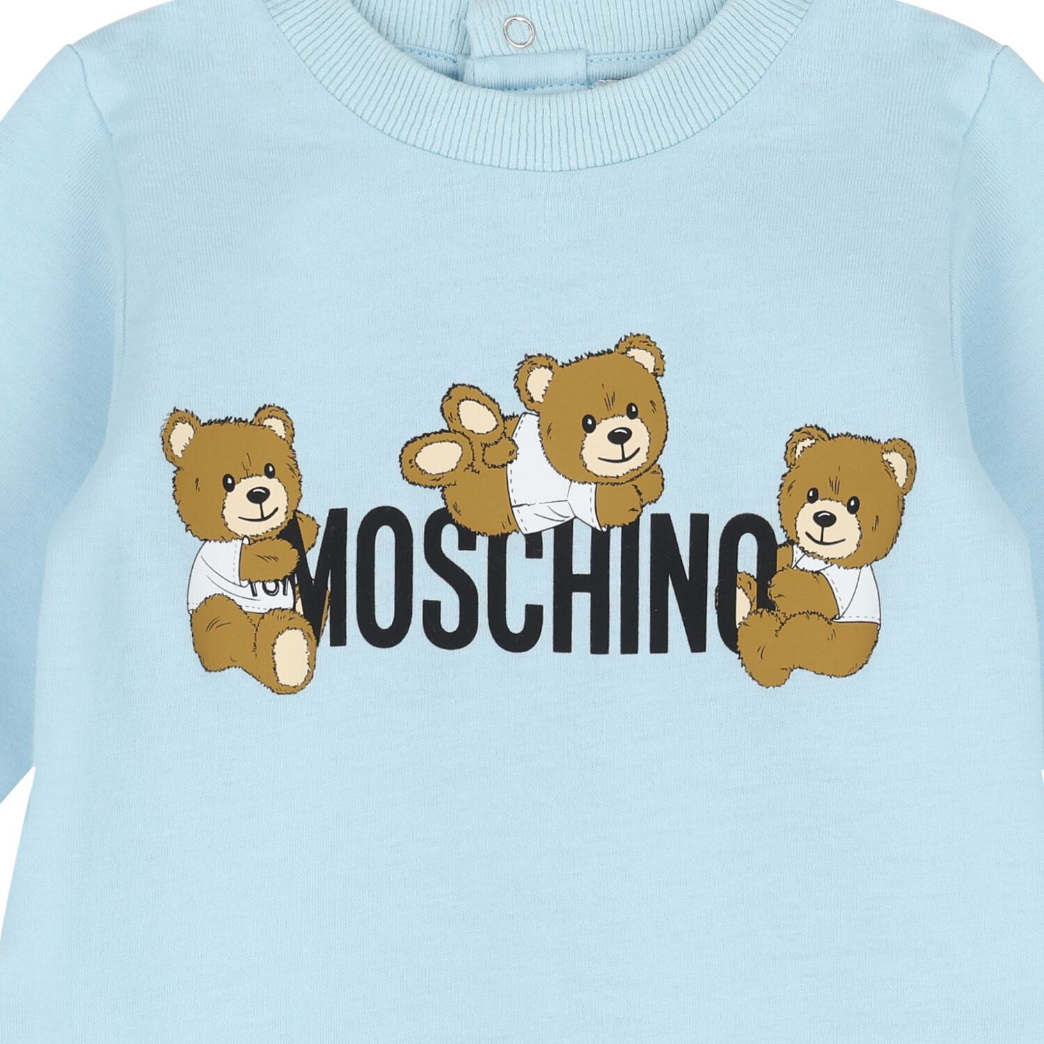 Blue Teddy Bear Logo Babygrow, 2, hi-res