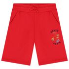 Boys Red Logo Shorts, 1, hi-res