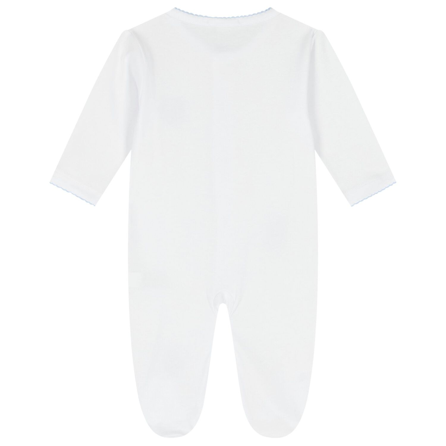 Baby Boys White & Blue Teddy Bear Babygrow Gift Set, 1, hi-res