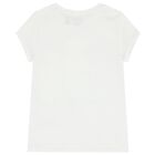 Girls White Polo Bear T-Shirt, 1, hi-res