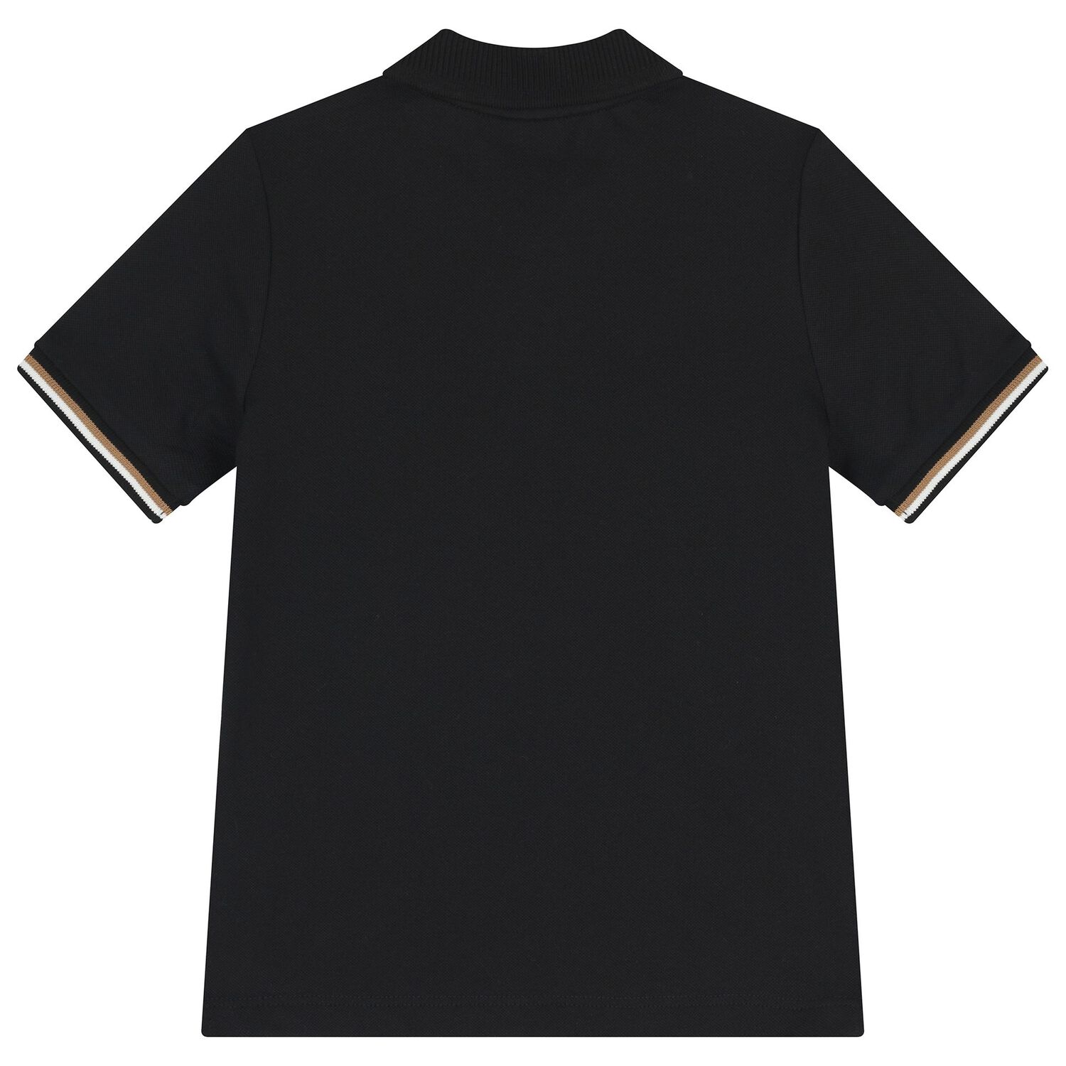 Boys Mini-Me Black Logo Polo Shirt, 2, hi-res