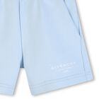 Younger Boys Blue Logo Shorts, 1, hi-res