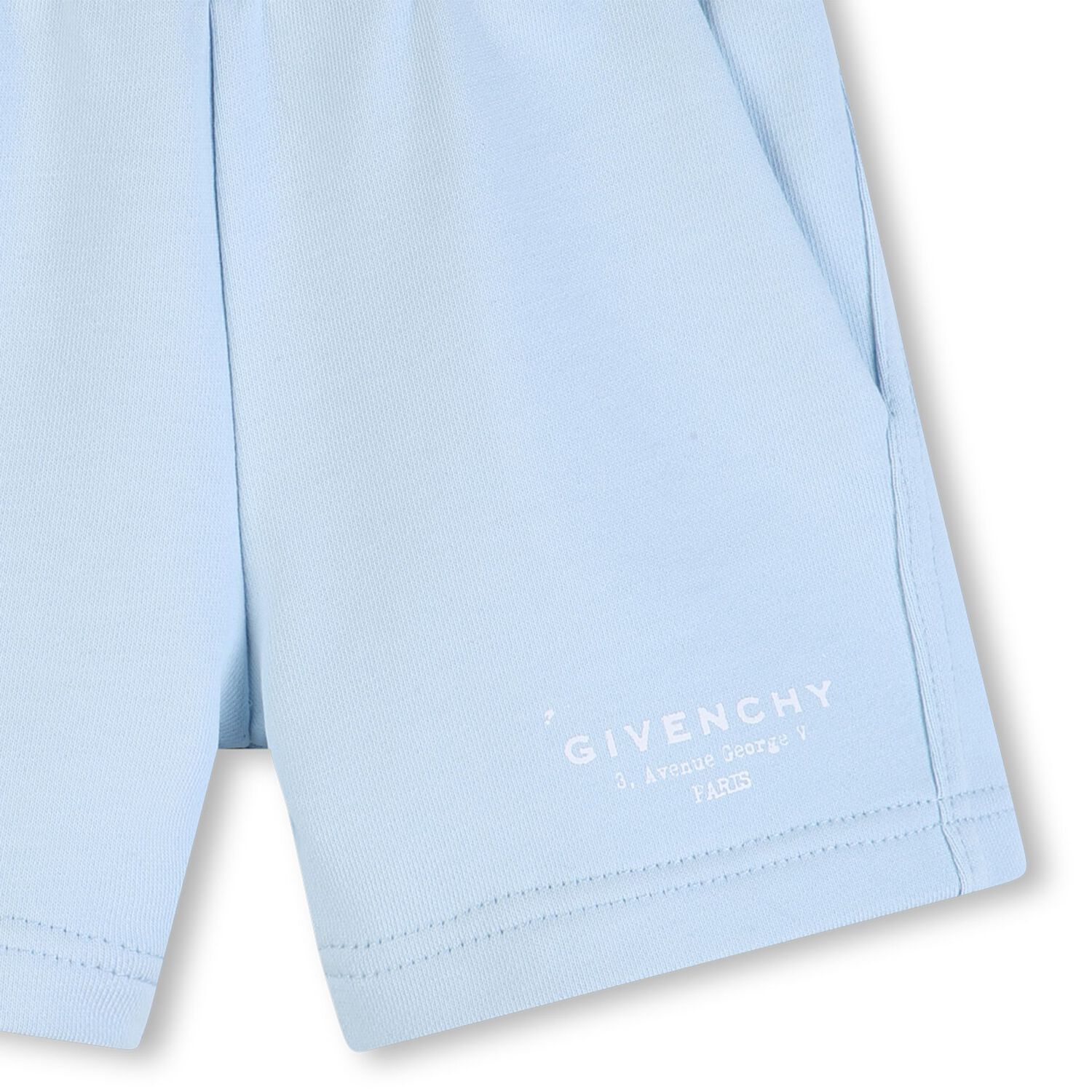 Younger Boys Blue Logo Shorts, 1, hi-res