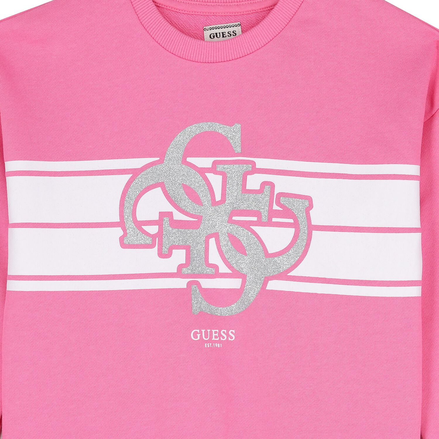 Girls Pink Logo Sweatshirt, 1, hi-res image number null
