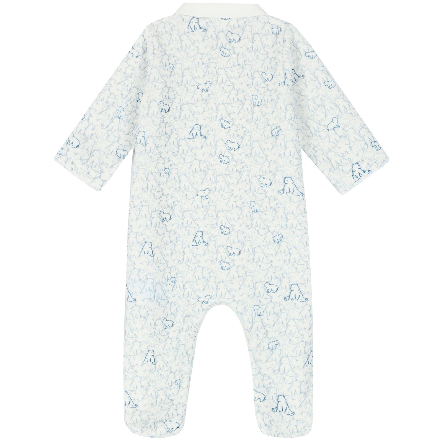Baby Boys Ivory Polar Bear Babygrow, 1, hi-res