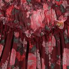 Girls Red Floral Ruffled Tulle Hettie Dress, 1, hi-res