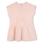 Younger Girls Pink Logo Dress, 1, hi-res