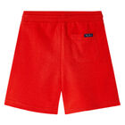 Boys Red Cotton Shorts, 4, hi-res
