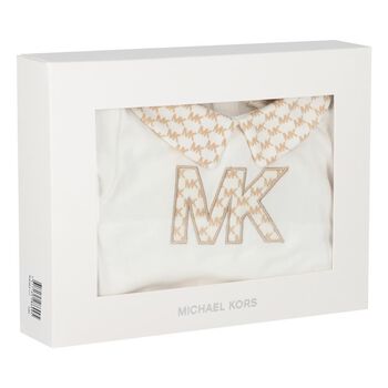 Baby Girls Ivory Logo Babygrow Gift Set