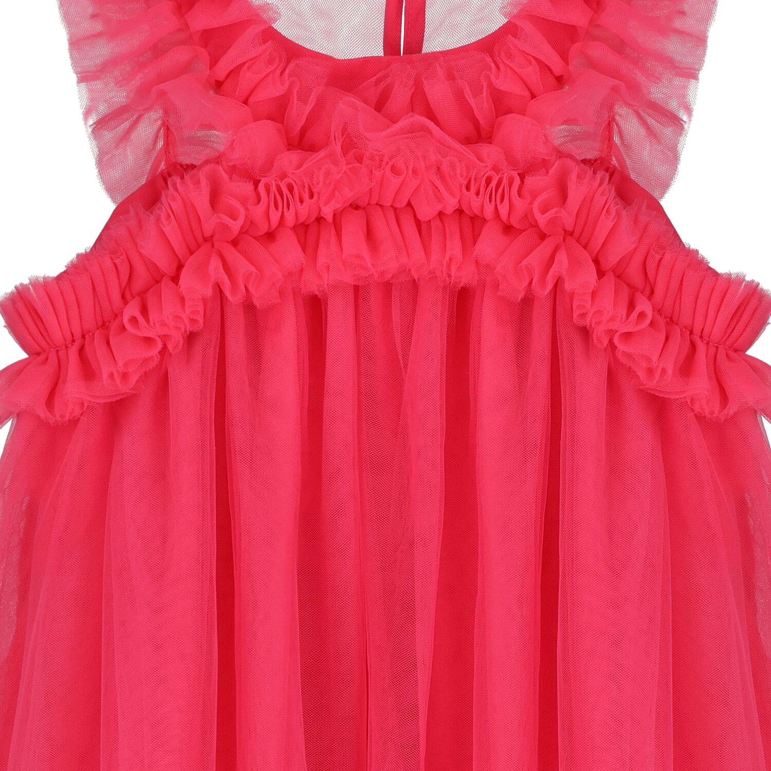 Girls Pink Tulle Dress, 1, hi-res