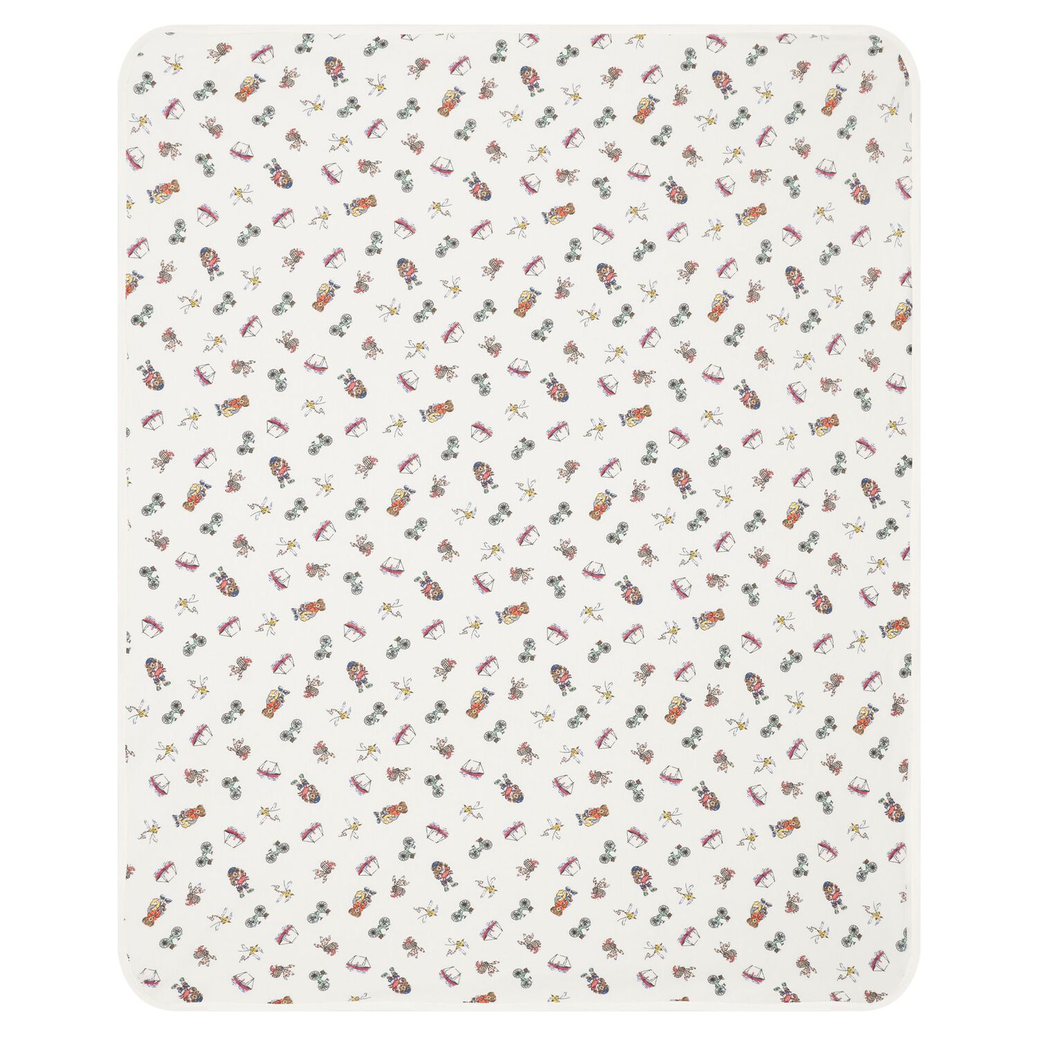 Ivory Cotton Playful Bear Print Baby Gift Set, 1, hi-res image number null