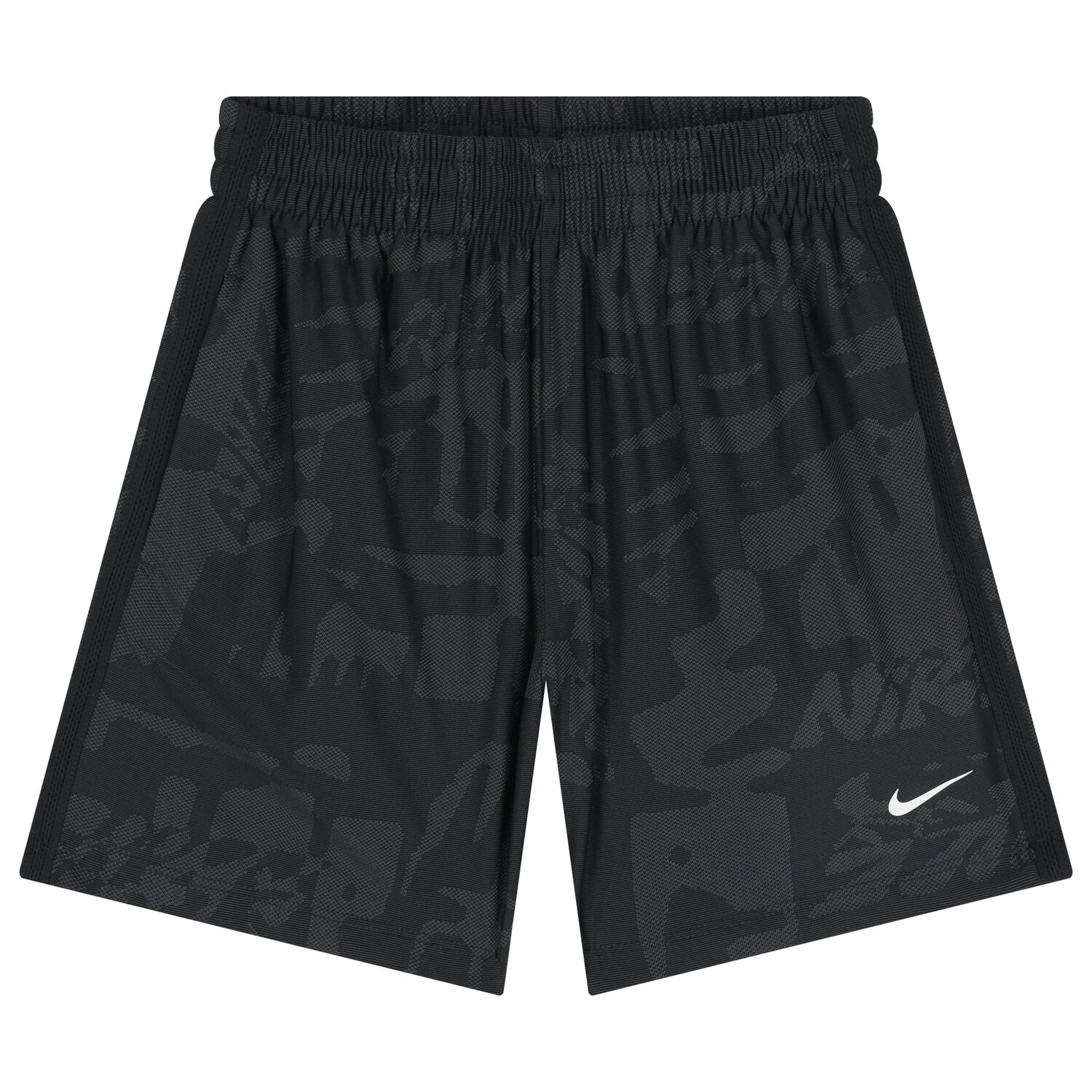 Boys Black Logo Shorts, 1, hi-res image number null