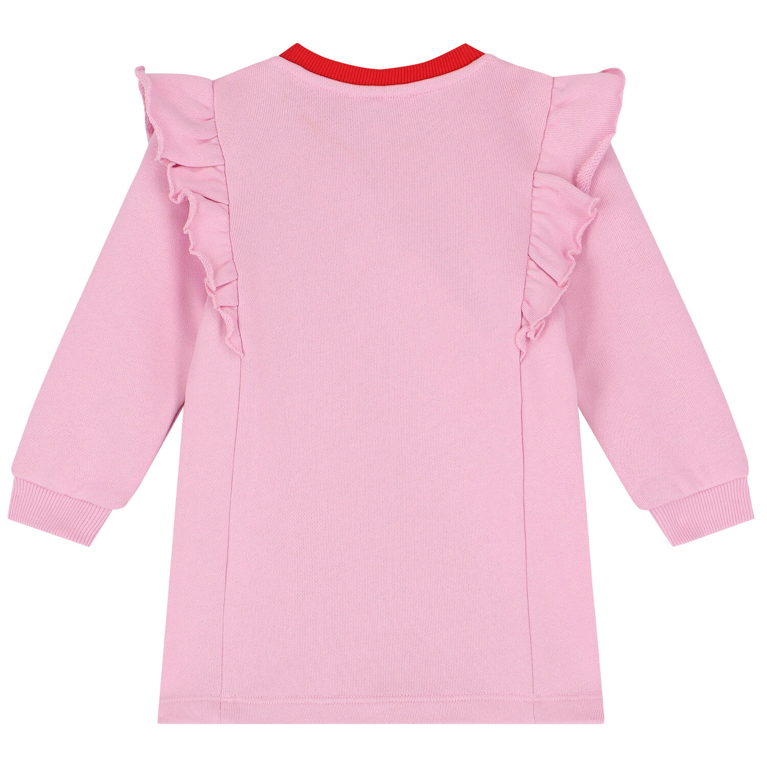 Younger Girls Pink Logo Dress, 1, hi-res
