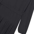 Girls Black Pleated Dress, 2, hi-res